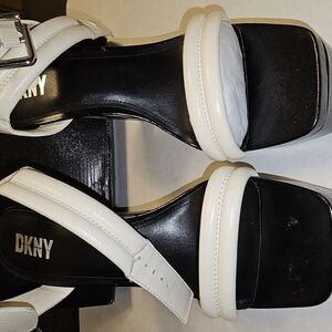DKNY Women's White Sandals